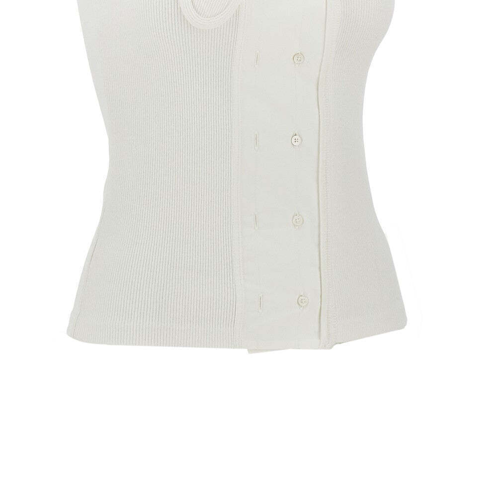 Lemaire Buttoned Ribber Tank Top - Picture 2 of 3